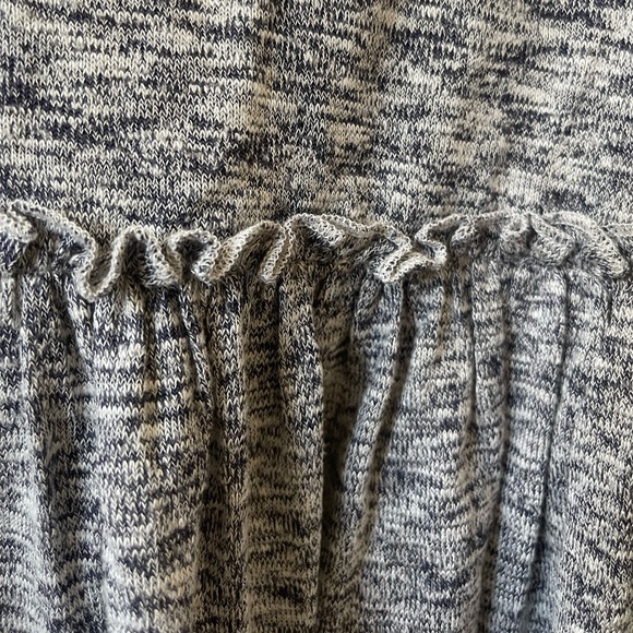 J. Crew Crewcuts Girls’ Marled Ruffle-trim Tank Top in Supersoft Jersey in Navy - Picture 7 of 8